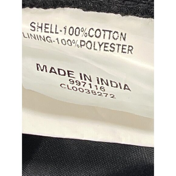 eShakti Women's Black Owl Embellished Poplin A-line Skirt SIZE-S/6 - Picture 4 of 10